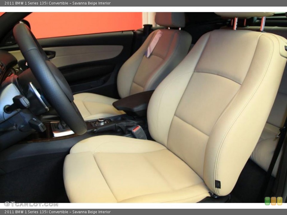 Savanna Beige Interior Photo for the 2011 BMW 1 Series 135i Convertible #39491744