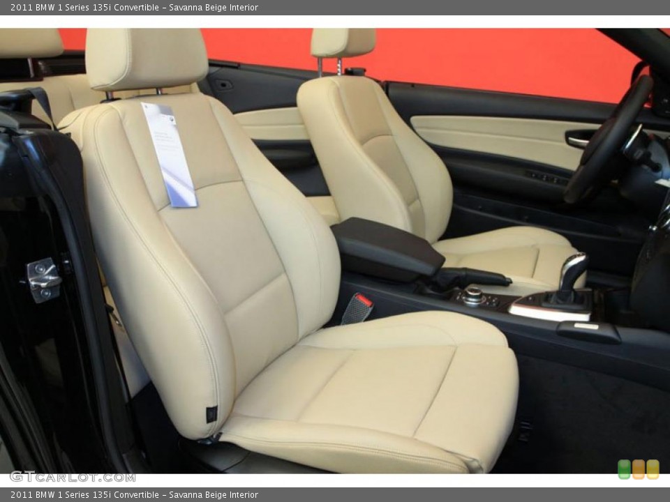 Savanna Beige Interior Photo for the 2011 BMW 1 Series 135i Convertible #39491816