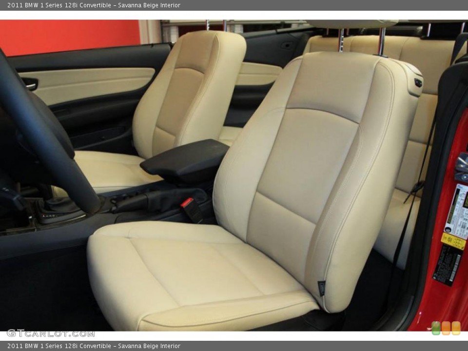 Savanna Beige Interior Photo for the 2011 BMW 1 Series 128i Convertible #39491976