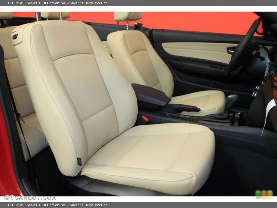 Savanna Beige Interior Photo for the 2011 BMW 1 Series 128i Convertible #39492040
