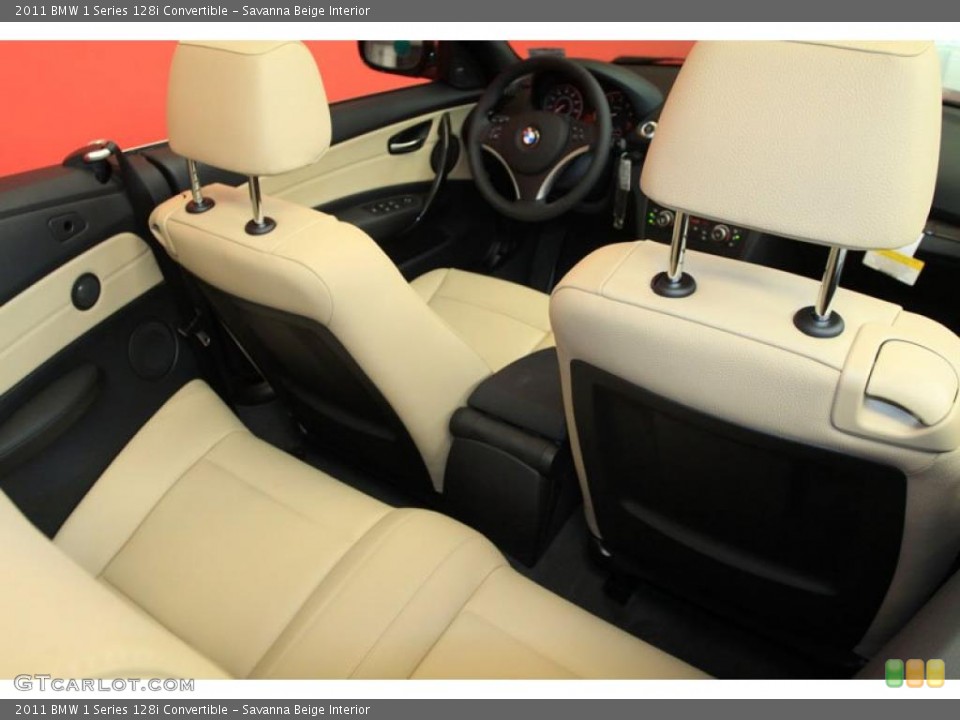 Savanna Beige Interior Photo for the 2011 BMW 1 Series 128i Convertible #39492064