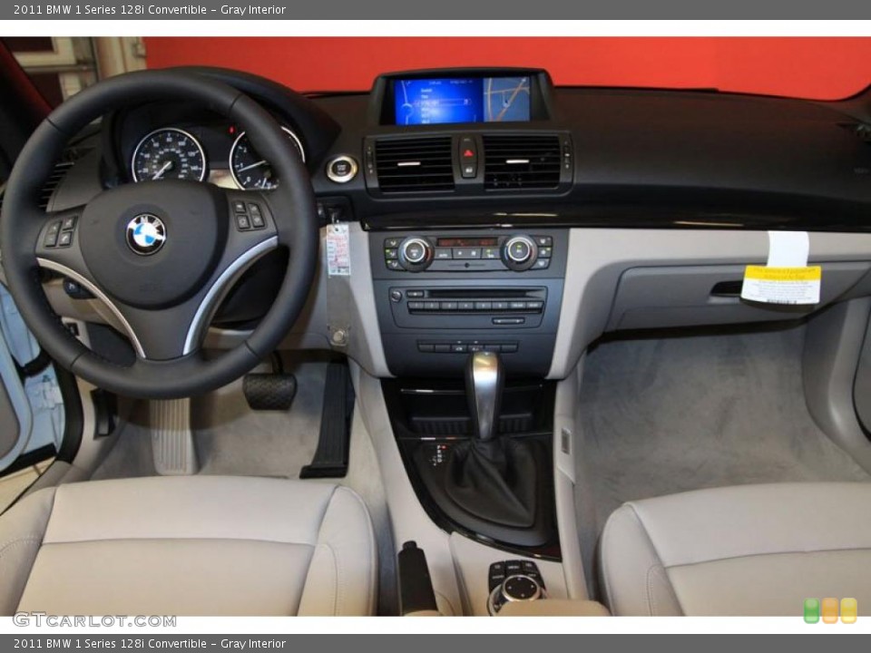 Gray Interior Dashboard for the 2011 BMW 1 Series 128i Convertible #39492688