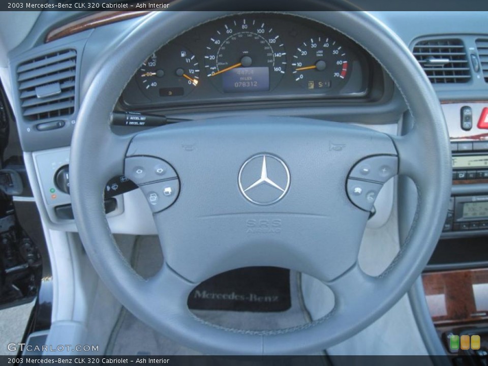 Ash Interior Steering Wheel for the 2003 Mercedes-Benz CLK 320 Cabriolet #39493660