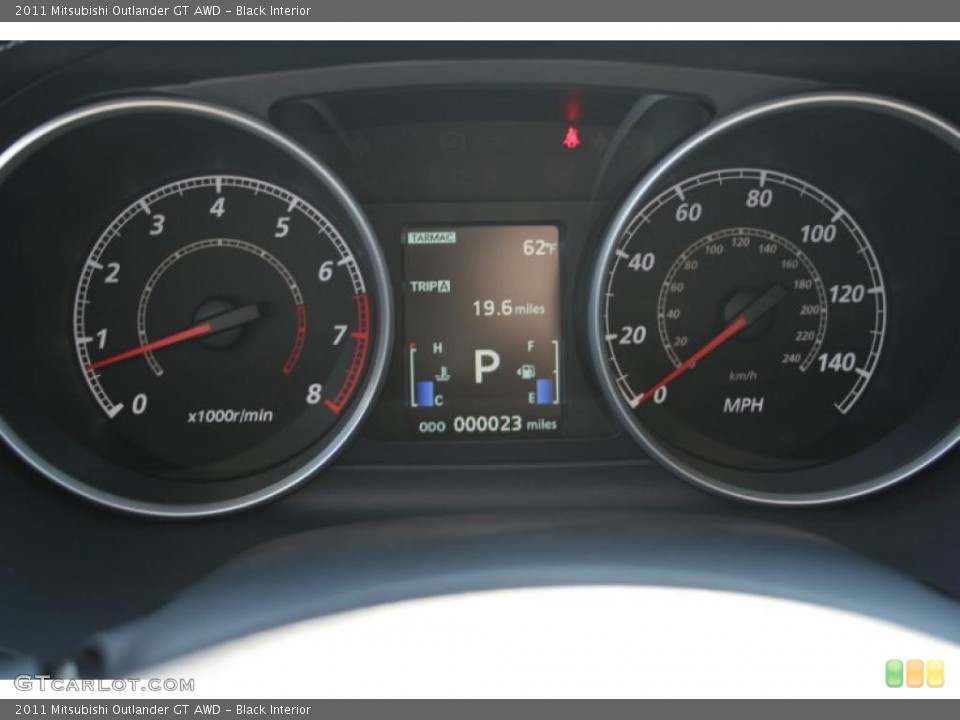Black Interior Gauges for the 2011 Mitsubishi Outlander GT AWD #39494536