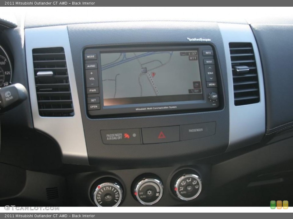 Black Interior Navigation for the 2011 Mitsubishi Outlander GT AWD #39494552