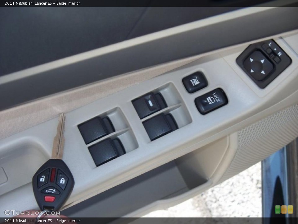 Beige Interior Controls for the 2011 Mitsubishi Lancer ES #39494876