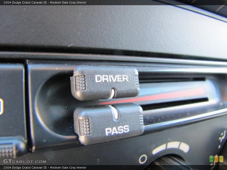 Medium Slate Gray Interior Controls for the 2004 Dodge Grand Caravan SE #39495796