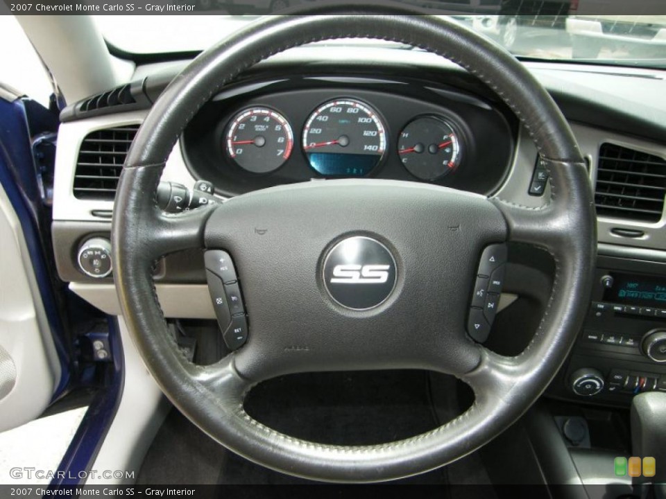 Gray Interior Steering Wheel for the 2007 Chevrolet Monte Carlo SS #39498649