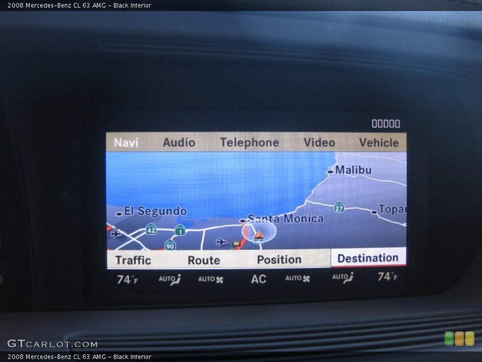 Black Interior Navigation for the 2008 Mercedes-Benz CL 63 AMG #39499353