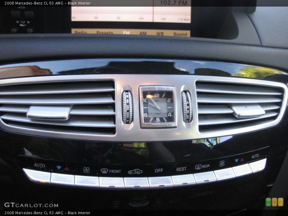 Black Interior Controls for the 2008 Mercedes-Benz CL 63 AMG #39499377