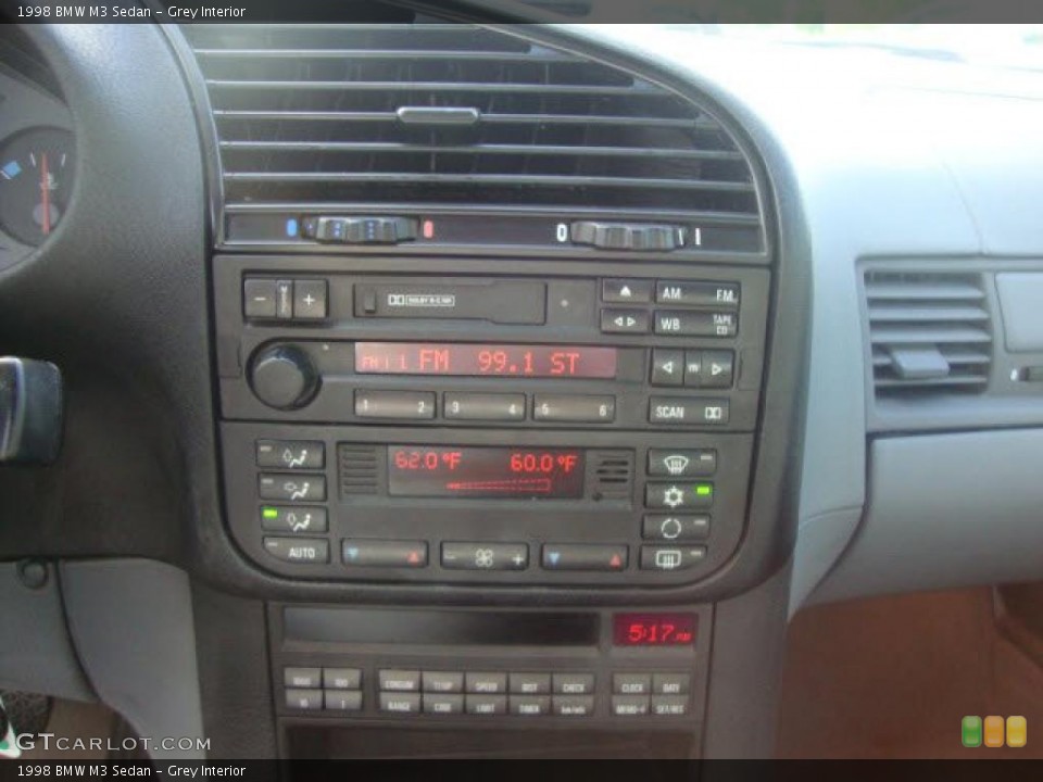 Grey Interior Controls for the 1998 BMW M3 Sedan #39499545