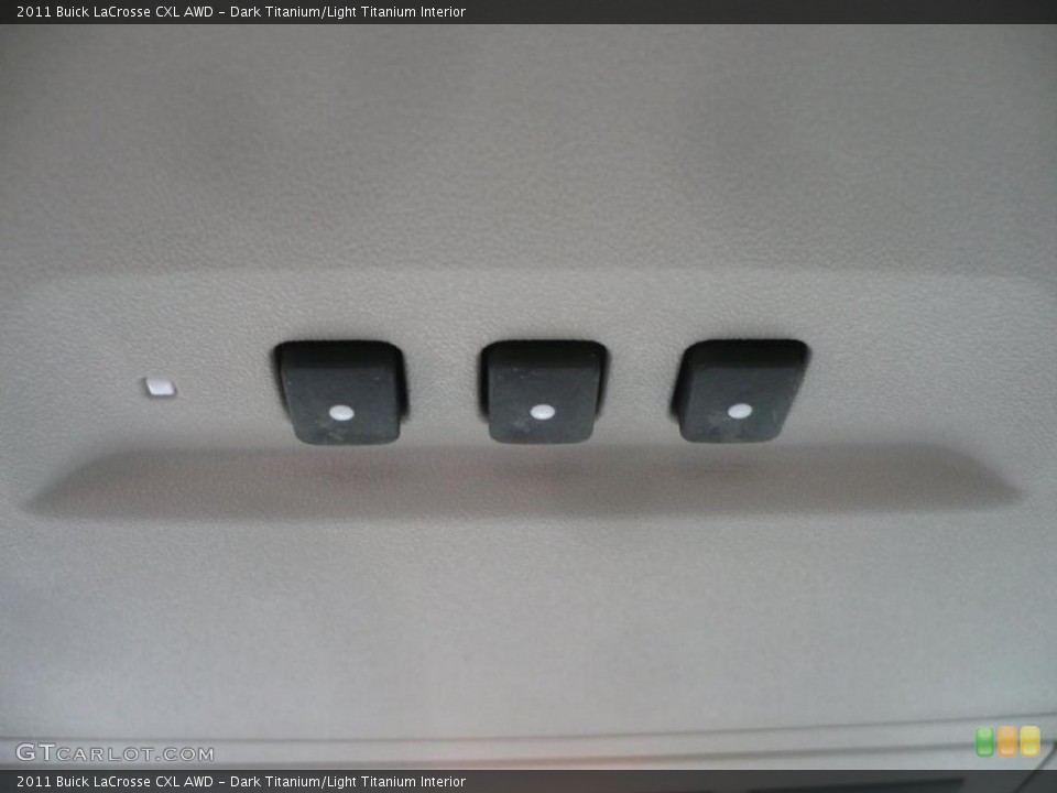 Dark Titanium/Light Titanium Interior Controls for the 2011 Buick LaCrosse CXL AWD #39504576