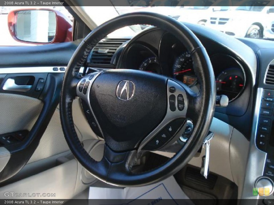 Taupe Interior Steering Wheel for the 2008 Acura TL 3.2 #39504660
