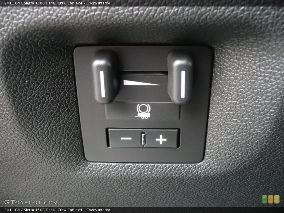 Ebony Interior Controls for the 2011 GMC Sierra 1500 Denali Crew Cab 4x4 #39504716