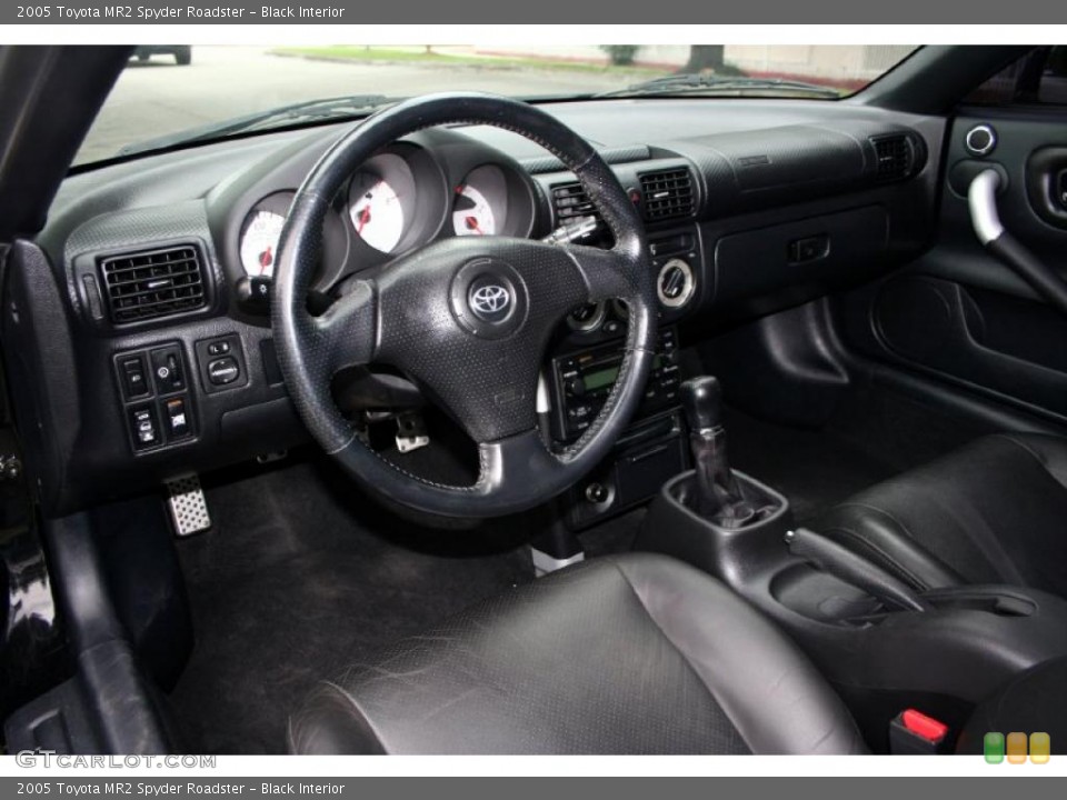 Black Interior Photo for the 2005 Toyota MR2 Spyder Roadster #39505220