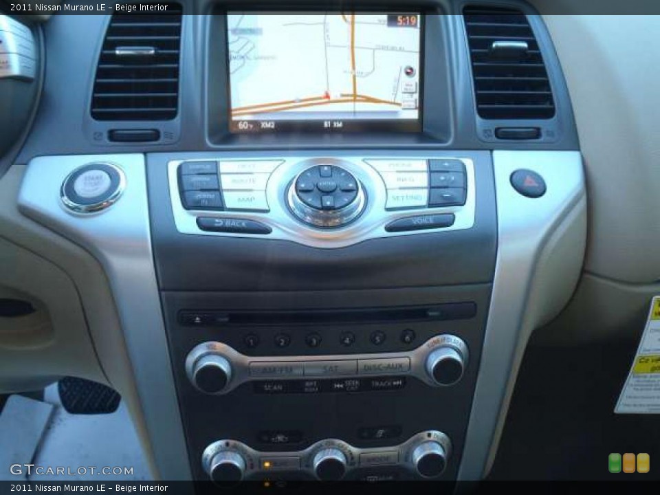 Beige Interior Controls for the 2011 Nissan Murano LE #39505824