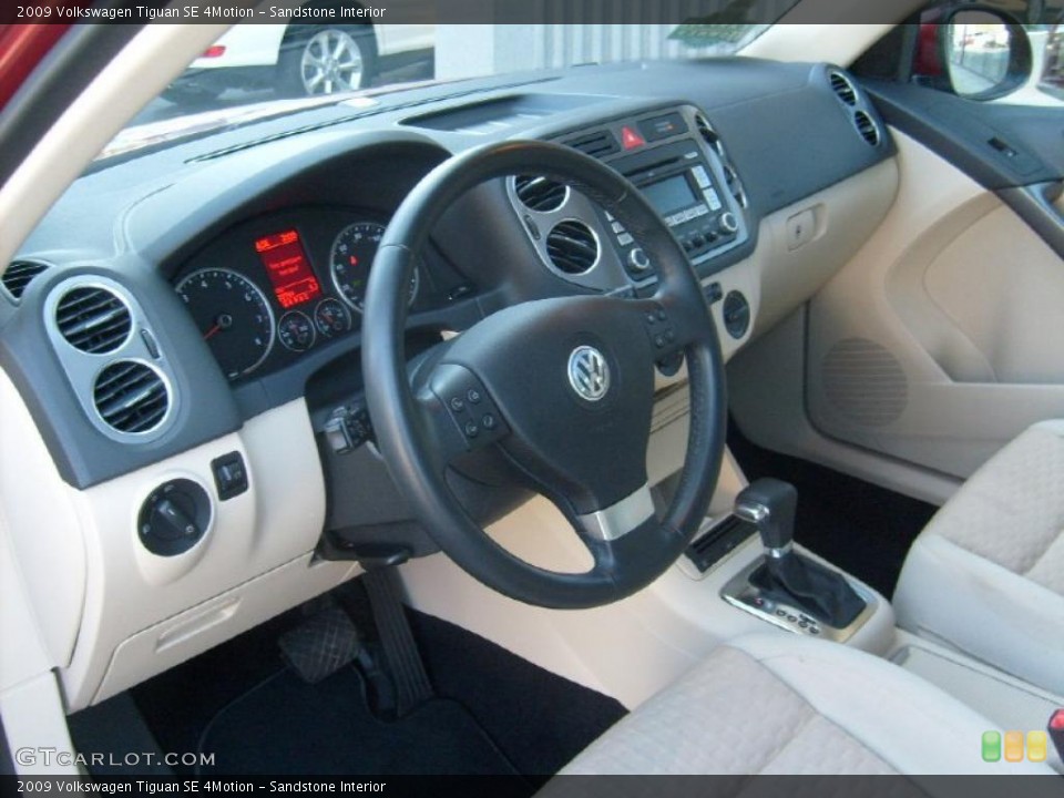 Sandstone 2009 Volkswagen Tiguan Interiors