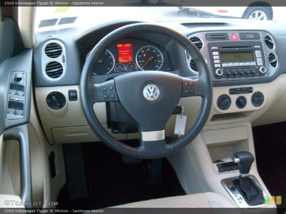 Sandstone Interior Dashboard for the 2009 Volkswagen Tiguan SE 4Motion #39506720
