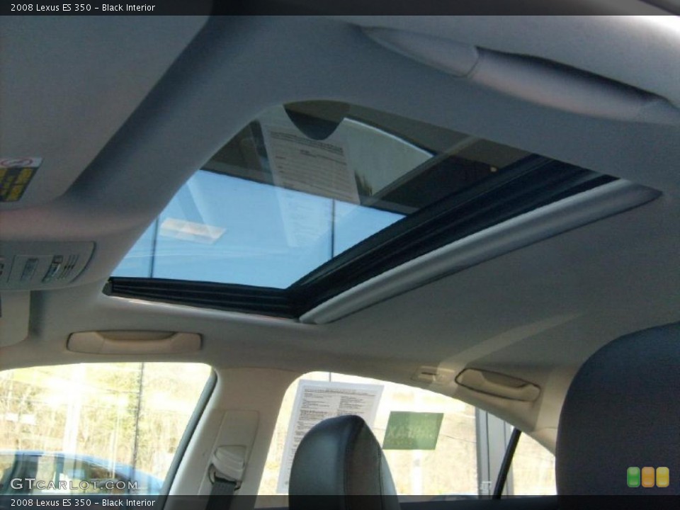 Black Interior Sunroof for the 2008 Lexus ES 350 #39507672