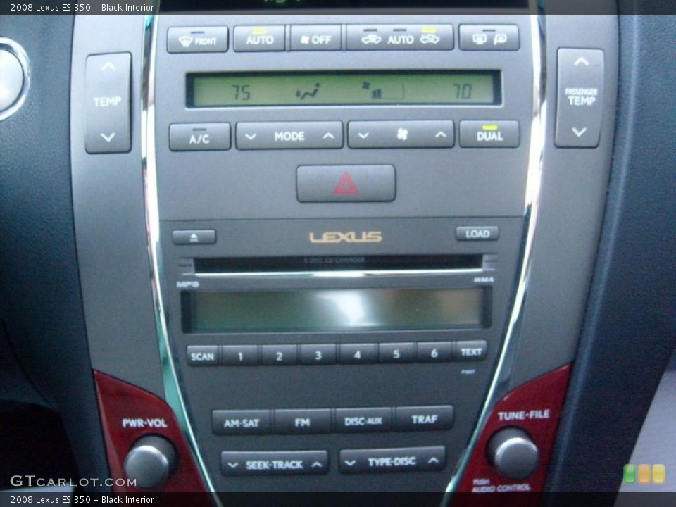 Black Interior Controls for the 2008 Lexus ES 350 #39507812