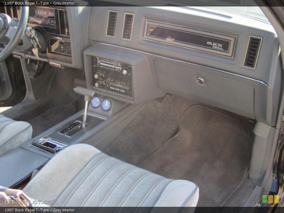 Grey Interior Dashboard for the 1987 Buick Regal T-Type #39508248