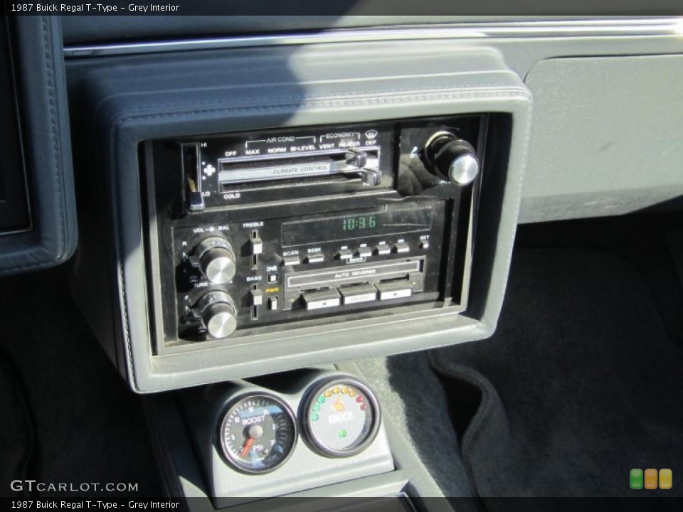 Grey Interior Controls for the 1987 Buick Regal T-Type #39508492