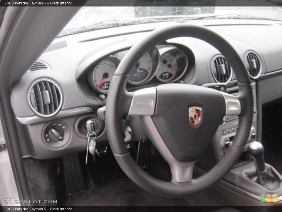 Black Interior Steering Wheel for the 2008 Porsche Cayman S #39509716