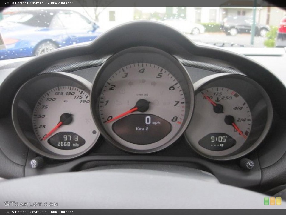 Black Interior Gauges for the 2008 Porsche Cayman S #39509732