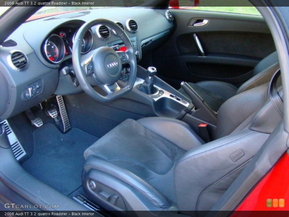 Black Interior Prime Interior for the 2008 Audi TT 3.2 quattro Roadster #39511696