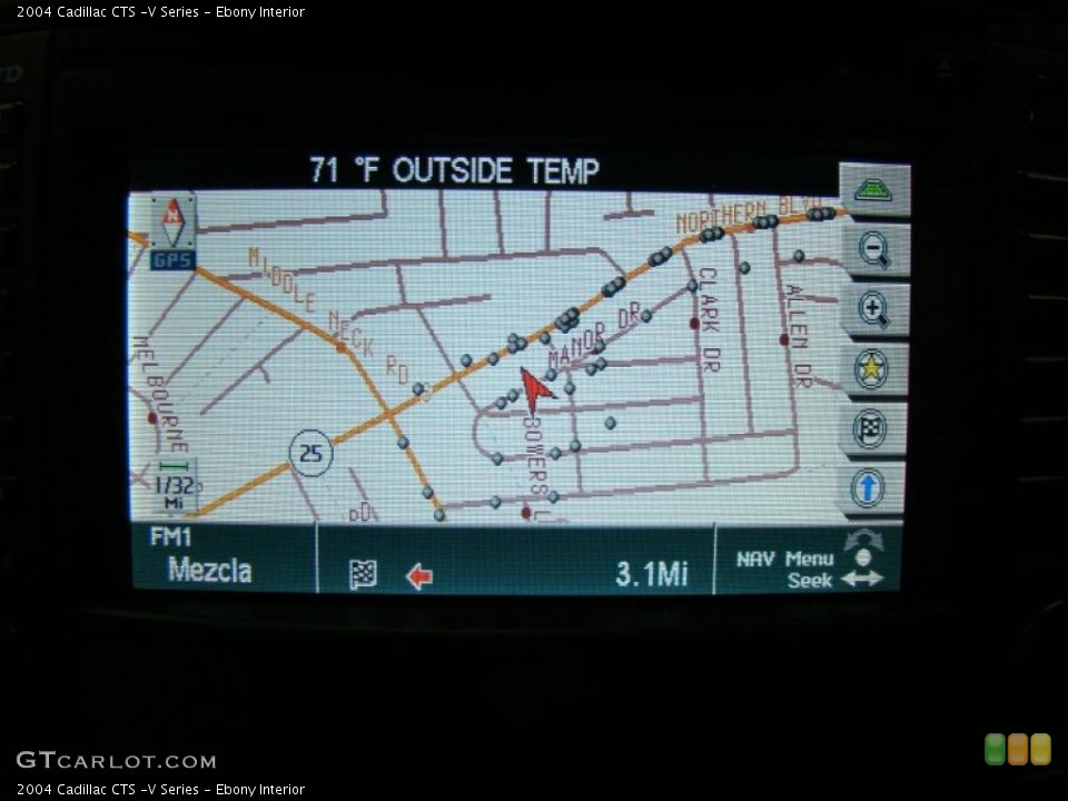 Ebony Interior Navigation for the 2004 Cadillac CTS -V Series #39512620