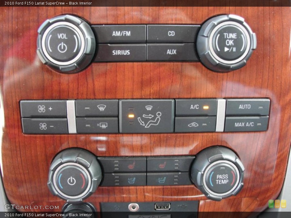 Black Interior Controls for the 2010 Ford F150 Lariat SuperCrew #39512684