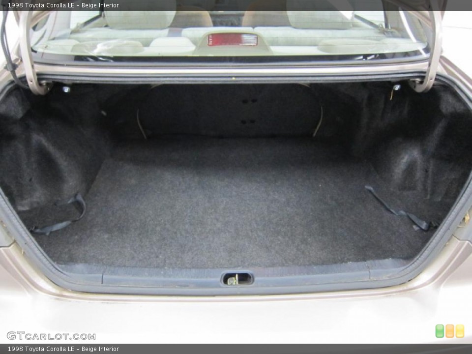 Beige Interior Trunk for the 1998 Toyota Corolla LE #39513480