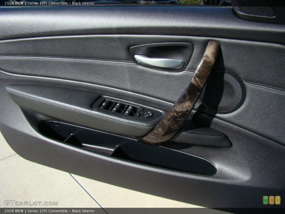 Black Interior Door Panel for the 2008 BMW 1 Series 135i Convertible #39513624