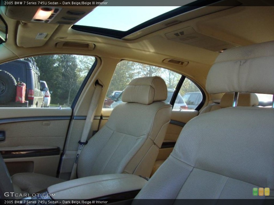 Dark Beige/Beige III Interior Photo for the 2005 BMW 7 Series 745Li Sedan #39513664
