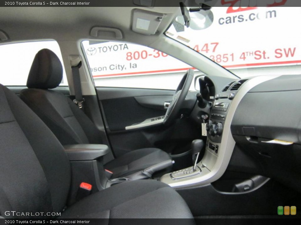 Dark Charcoal Interior Photo for the 2010 Toyota Corolla S #39513840