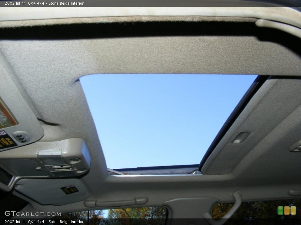 Stone Beige Interior Sunroof for the 2002 Infiniti QX4 4x4 #39515443