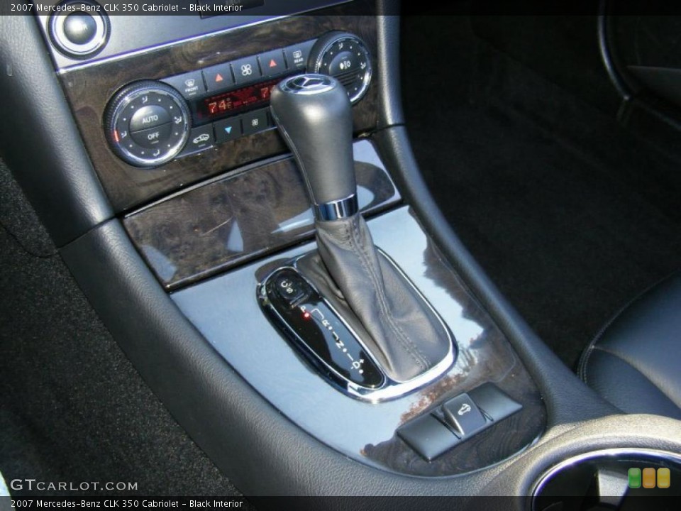 Black Interior Transmission for the 2007 Mercedes-Benz CLK 350 Cabriolet #39515956