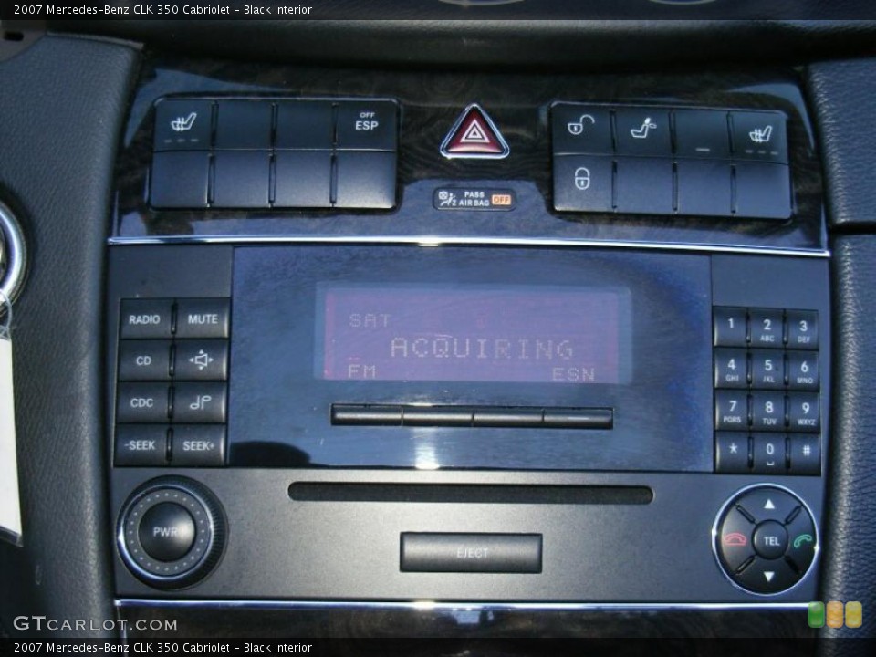 Black Interior Controls for the 2007 Mercedes-Benz CLK 350 Cabriolet #39515988
