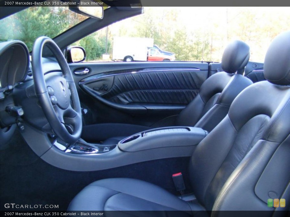 Black Interior Photo for the 2007 Mercedes-Benz CLK 350 Cabriolet #39516024