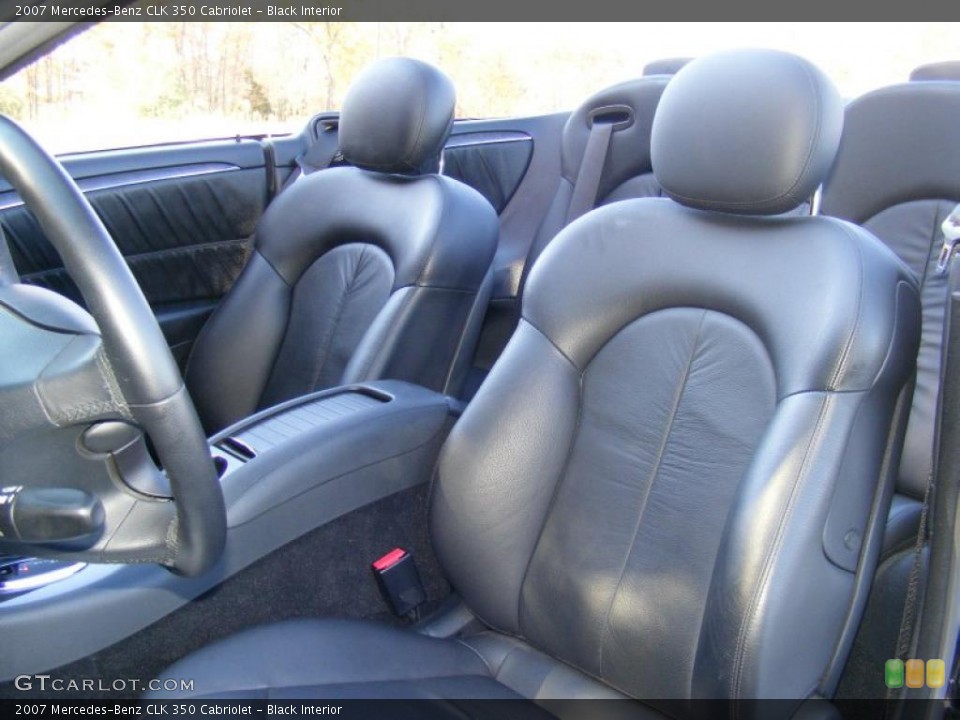 Black Interior Photo for the 2007 Mercedes-Benz CLK 350 Cabriolet #39516032