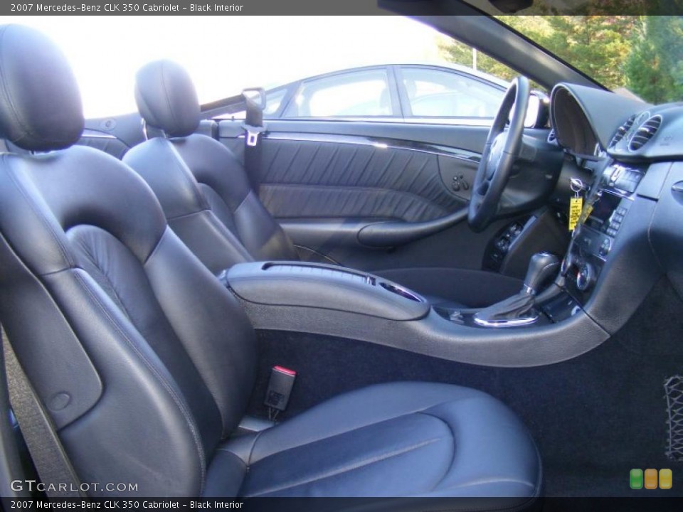 Black Interior Photo for the 2007 Mercedes-Benz CLK 350 Cabriolet #39516088