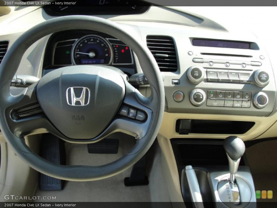 Ivory Interior Dashboard for the 2007 Honda Civic LX Sedan #39517776