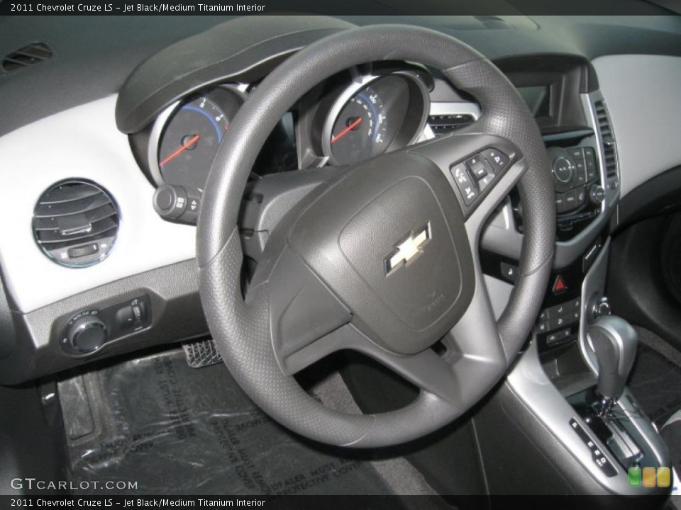 Jet Black/Medium Titanium Interior Steering Wheel for the 2011 Chevrolet Cruze LS #39518208