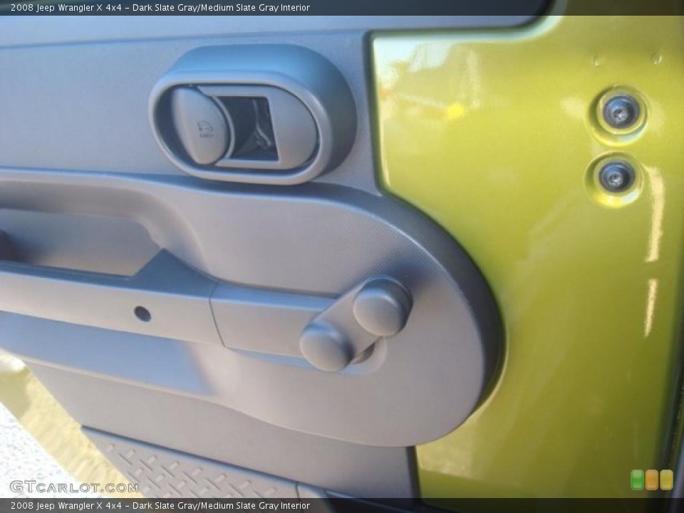 Dark Slate Gray/Medium Slate Gray Interior Door Panel for the 2008 Jeep Wrangler X 4x4 #39518324