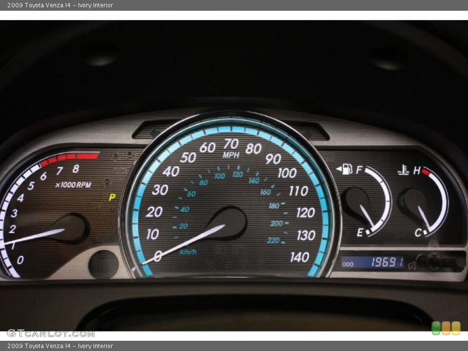 Ivory Interior Gauges for the 2009 Toyota Venza I4 #39518824