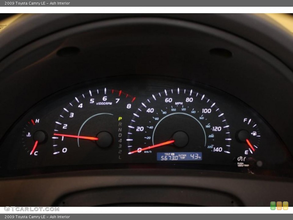 Ash Interior Gauges for the 2009 Toyota Camry LE #39520809