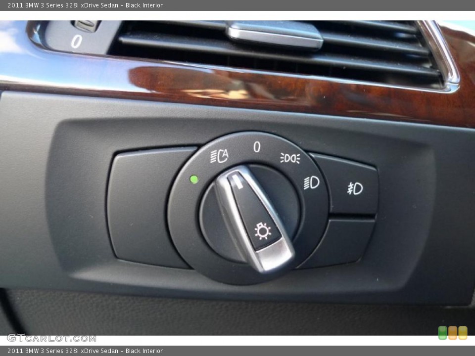 Black Interior Controls for the 2011 BMW 3 Series 328i xDrive Sedan #39521401