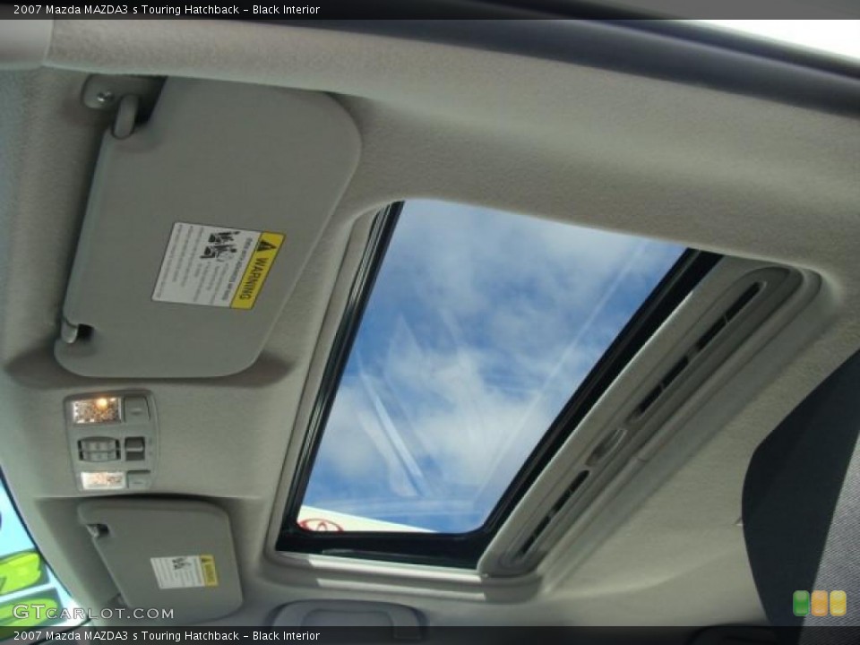 Black Interior Sunroof for the 2007 Mazda MAZDA3 s Touring Hatchback #39522017