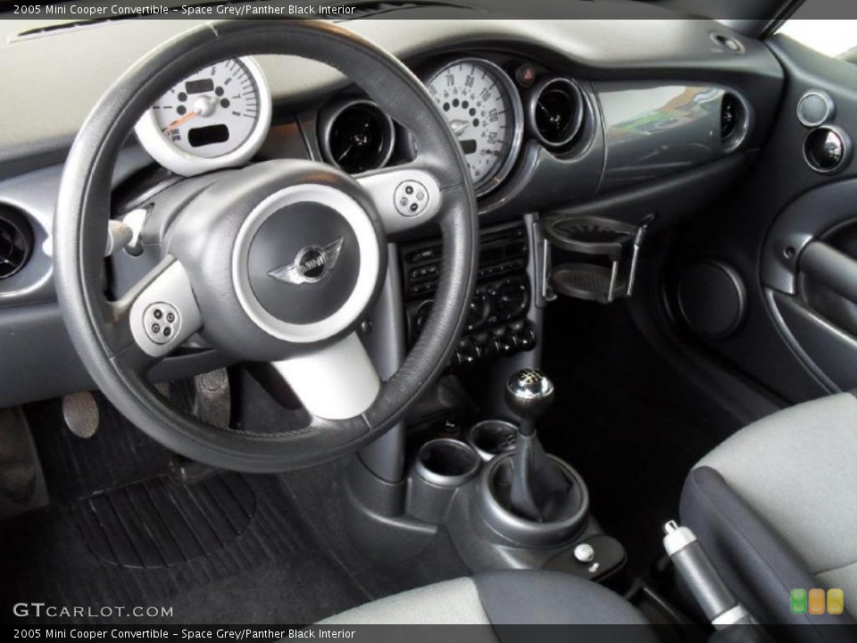 Space Grey/Panther Black Interior Photo for the 2005 Mini Cooper Convertible #39522145