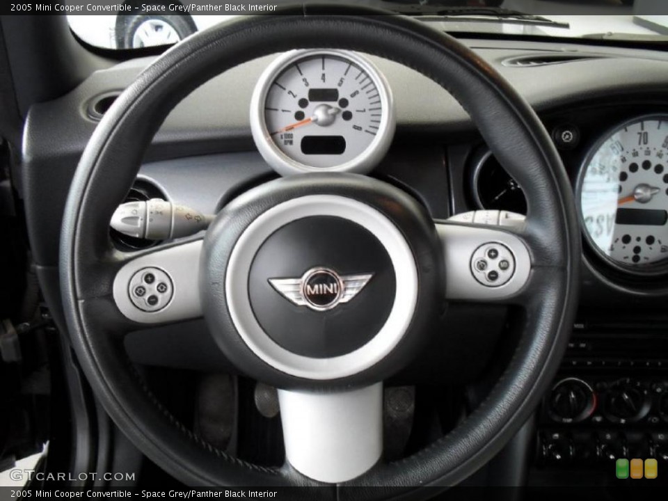 Space Grey/Panther Black Interior Steering Wheel for the 2005 Mini Cooper Convertible #39522293